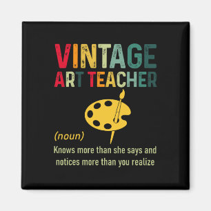 Vintage-Kunstlehrer Magnet