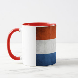 Vintage künstlerisch-holländische Fahne Bedeckt Ke Tasse