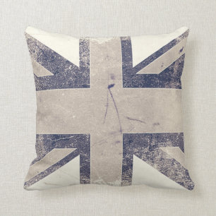 Vintage künstlerische Grunge Großbritannien-Flag Kissen