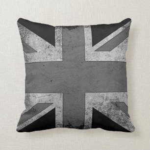 Vintage-künstlerischer Grunge-UK-Flagge Kissen