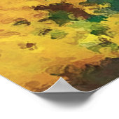 Vintage Künstlerposter für Sonnenblumen Poster (Ecke)