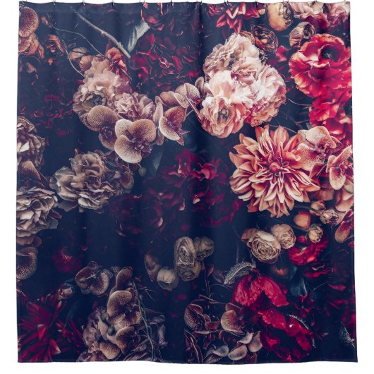 Vintage künstliche Blume: Hintergrund Duschvorhang (Vorderseite)