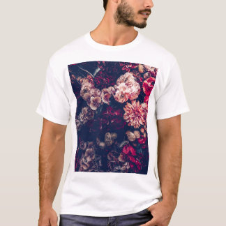 Vintage künstliche Blume: Hintergrund T-Shirt