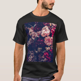 Vintage künstliche Blume: Hintergrund T-Shirt
