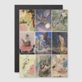 Vintage Kunstmalereien Magnetkarte (Vorne/Hinten)
