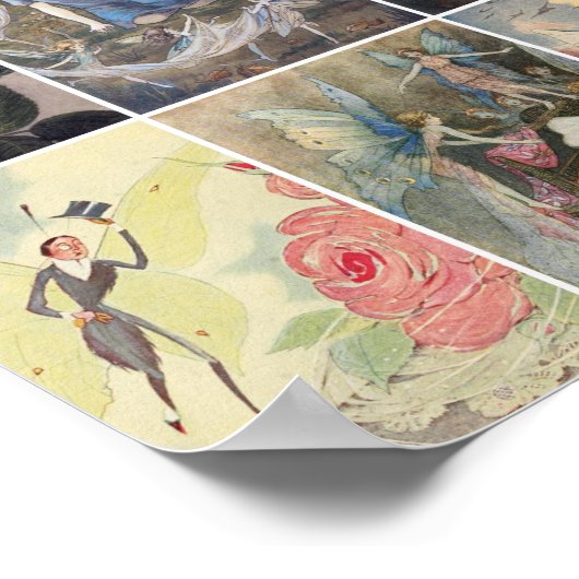 Vintage Kunstmalereien Poster (Ecke)