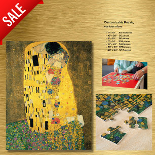 Vintage-Kunstpuzzle GUSTAV KLIMT DER KUSS Puzzle