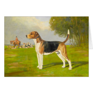 Vintage-Kunstwerk - Harrier-Hund,