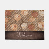 Vintage Kupfer-Gewürz-Rose | Rustikaler Empfang Fußmatte (Vorderseite)