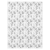 Vintage Kupiden Engel Schwarz-weißes Tier Tischdecke (Vorderseite)