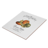 Vintage Kürbis Fliese (Seite)