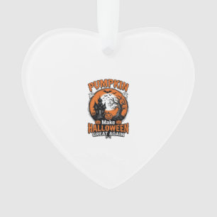 Vintage-Kürbis-Halloween-Großartig-Wieder-Shirt-De Ornament
