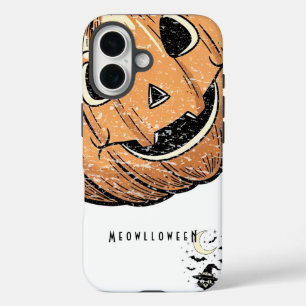 Vintage-Kürbis-Katze “Meowloween” iPhone-Hülle iPhone 16 Hülle