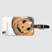 Vintage-Kürbis-Katze „Meowloween“ iPhone-Hülle Gepäckanhänger (Vorderseite (Horizontal))