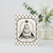 Vintage Kürbis Postkarte (Stehend Vorderseite)