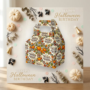 Vintage-Kürbis-Wicked-Wishes-Halloween Geschenkschachtel