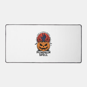 Vintage-Kürbis-Zauber-Halloween-Hexen-Hand-Kunst_1 Schreibtischunterlage