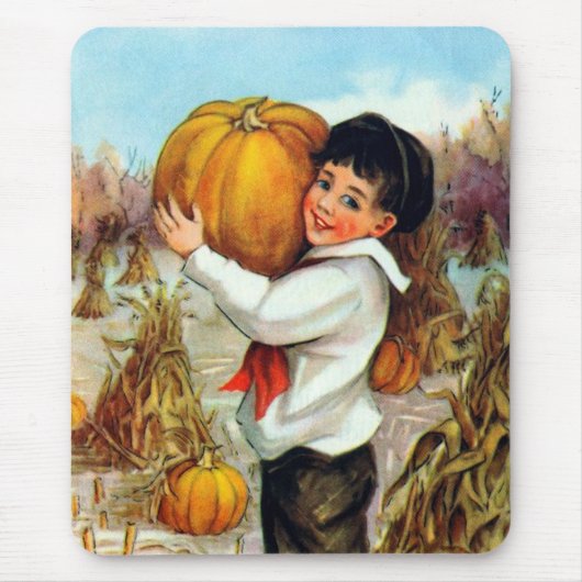 Vintage Kürbise Mousepad (Vorne)
