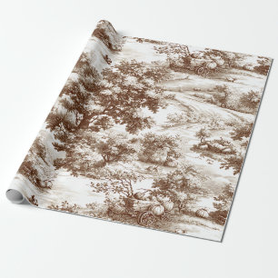 Vintage-Kürbisernte Landtoile (10) Geschenkpapier