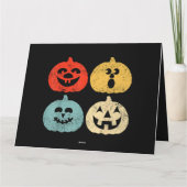 Vintage Kürbisfrauen, Männer, Kinder, lustig Karte (Rückseite)