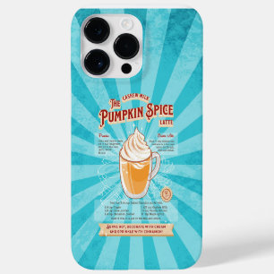 Vintage-Kürbisgewürz-Latte - Rezeptposter Case-Mate iPhone 14 Pro Max Hülle