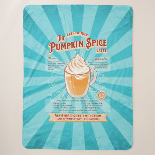 Vintage-Kürbisgewürz-Latte - Rezeptposter Sherpadecke