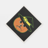 Vintage Kürbishexe Serviette (Ecke)