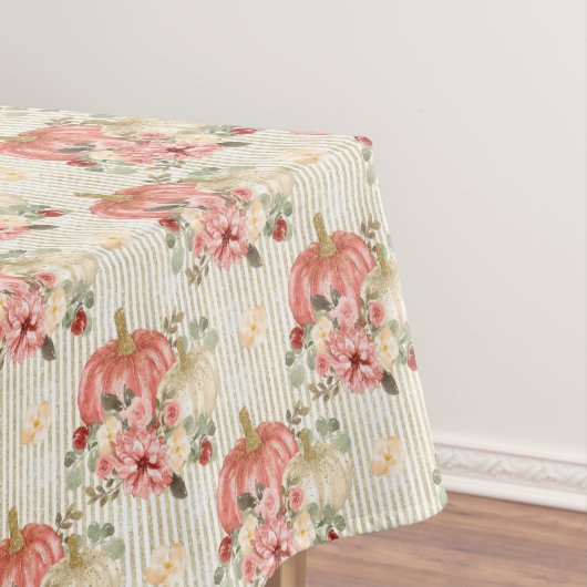 Vintage Kürbiskuhlduschdekor Tischdecke (Beispiel)