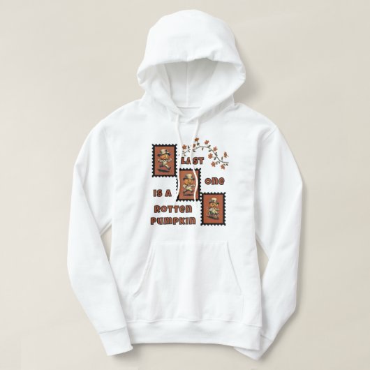 Vintage Kürbislaterne Hoodie (Design vorne)