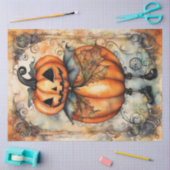 Vintage Kürbislaterne Pumpkin Decoupage Paper Seidenpapier (Basteln)