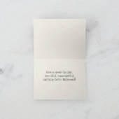 Vintage Kürbislaternen Halloween-Grüße Karte (Innenseite)