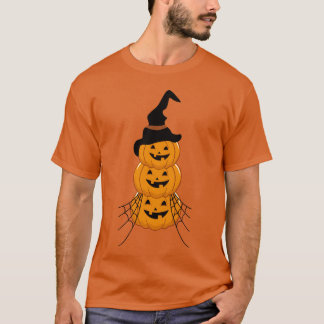Vintage Kürbisszene Halloween-Liebe T-Shirt