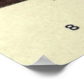 Vintage Kurz-haarige Katzenmalerei (1902) Poster (Ecke)