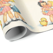Vintage Küssen Geschenkpapier (Rolleneckpunkt)