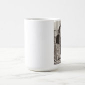 Vintage küssende Paare des Valentines Tages Kaffeetasse (Mittel)