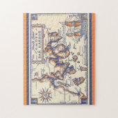 Vintage Küstenlinie Puzzle (Vertikal)