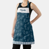 Vintage Küstenstrasse Blau Schürze (InSitu)