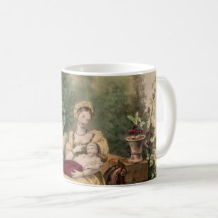 Vintage La Bonne Mere (Die Gute Mutter), Restaurie Kaffeetasse