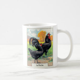 Vintage La Fleche Huhn Kaffeetasse
