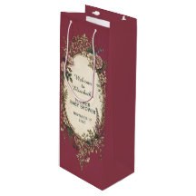 Vintage-Label mit farbigen Blumen 27 + Ihr Text