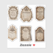 Vintage Labels Scrapbook Junk Journal (Blatt)