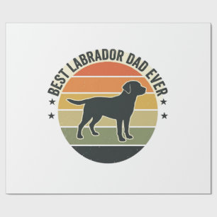 Vintage Labrador Dad Sonnenuntergang Hund Vektor S Geschenkpapier