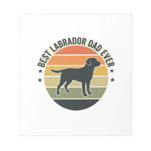 Vintage Labrador Dad Sonnenuntergang Hund Vektor S Notizblock