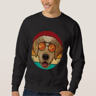 Vintage Labrador Retriever Hund Welpe Retro Achtzi Sweatshirt