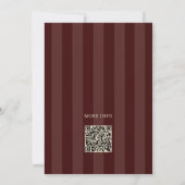 Vintage  Lace Burgundy Save the Date (Rückseite)