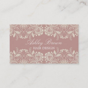 Vintage Lace Business Card Visitenkarte