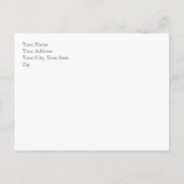 VINTAGE LACE & BUTTERFLIES LILA OMBRÉ POSTKARTE (Rückseite)