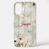Vintage Lace & Daisies Rustikales iPhone Case