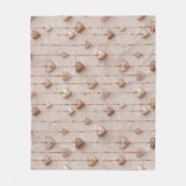 Vintage Lace Heart Strings Fleecedecke (Vorderseite)