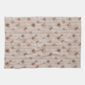 Vintage Lace Heart Strings Geschirrtuch (Horizontal)